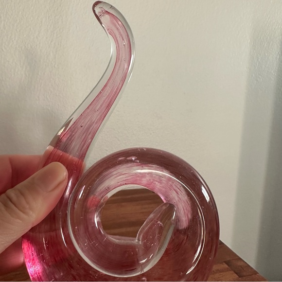 SOLD MCM Swirl Hand Blown Glass Art Deco Trinket - Picture 5 of 6